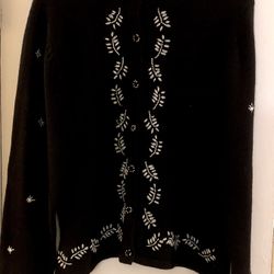 Jennifer Moore Vintage Sparkly Beaded Cardigan Set