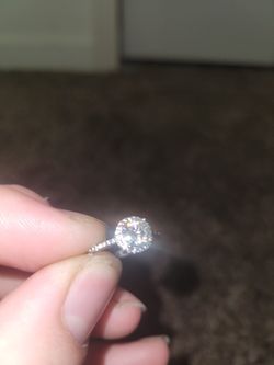 diamond ring adjustable sized heart band 925 silver 200 $