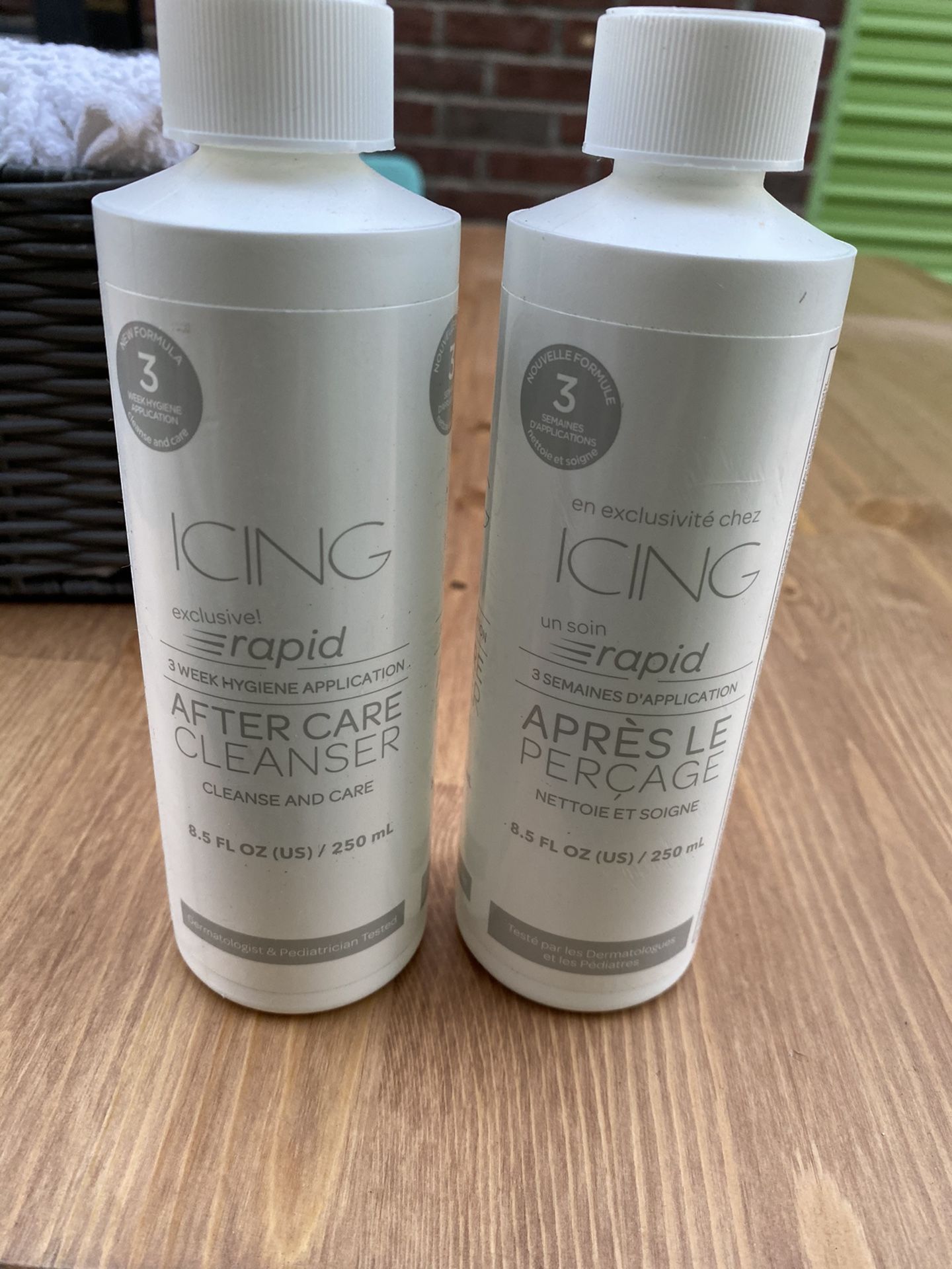 Icing aftercare cleanser