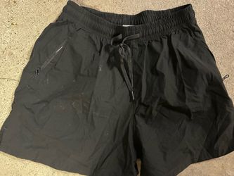Size small black shorts with drawstring waist