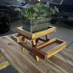 Plant Holder Mini Picnic Tables 