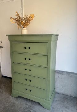 Sage green dresser