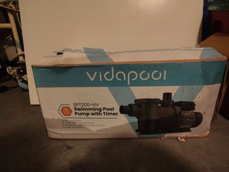 Vidapool pool pump 2hp w basket housing