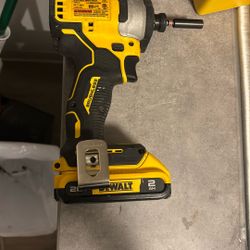 Dewalt 20v Impact With Battery 