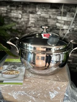 Vida Sana 8 Quart 5-Ply Stainless Steel Cookware Pot
