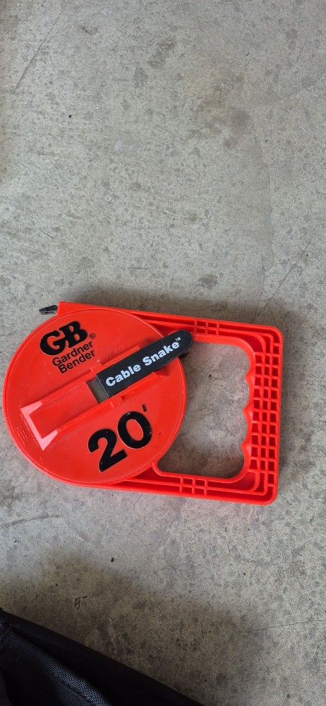 GARDNER   CABLE   SNAKE    20   FEET  LONG