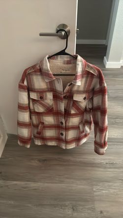 Impressions Plaid Flannel Shirt Jacket Size M