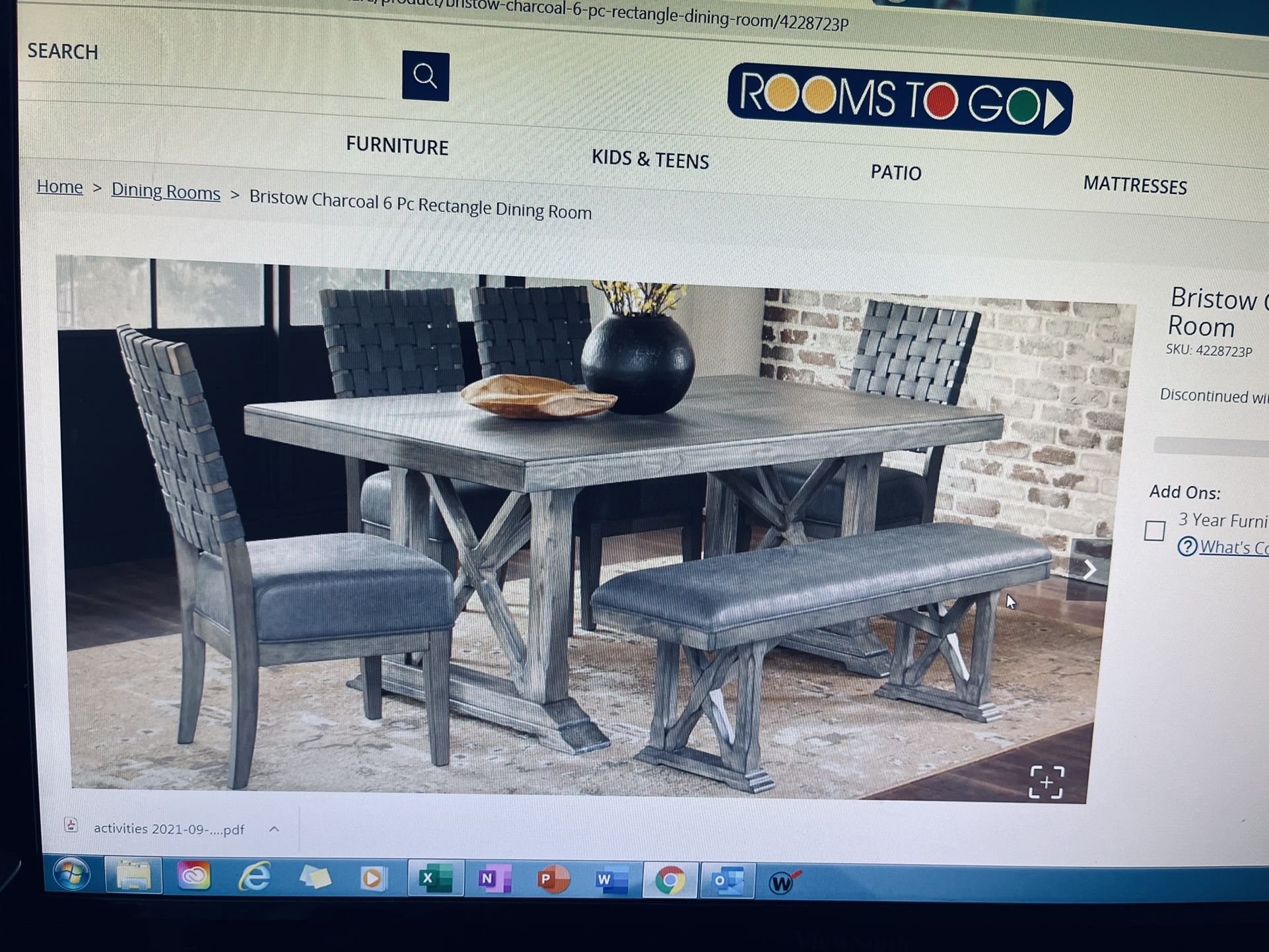Farmhouse Dining Set - Must Go ASAP