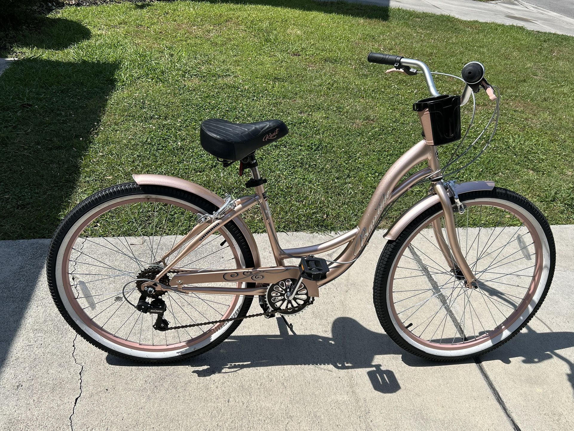Rose gold 26” Kent Bayside Cruiser Bicycle