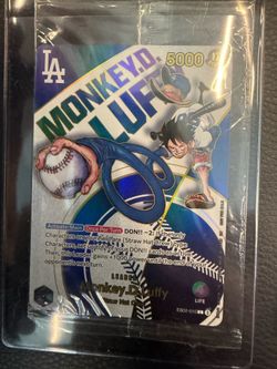 2025 DODGERS X ONE PIECE MONKEY D LUFFY PROMO CARD EB02-010 - SEALED fy