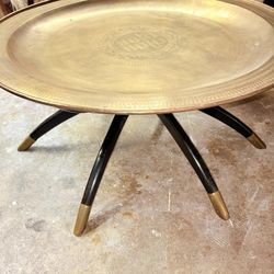 Mid Century Modern Brass Spider Table