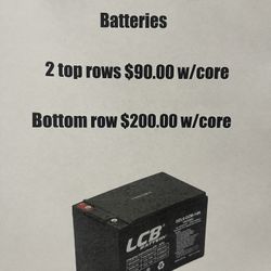 Batteries 