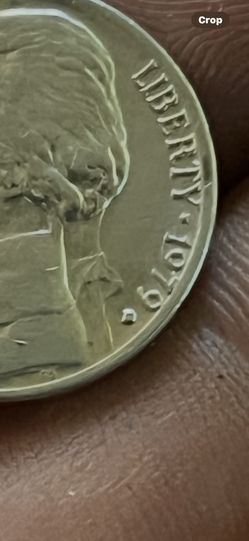 Jefferson Nickle 1970 DDO CUD MINT MARK