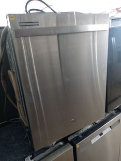 Whirlpool stainless steel dishwasher with plastic tub - Free delivery
