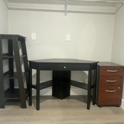 Table, Book Shelf, File Drawer 