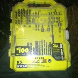 95 PC Ryobi Drill Driver Set