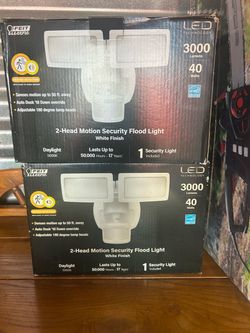 Feit Electric 2-Head LED Motion Security Flood Light (x2)