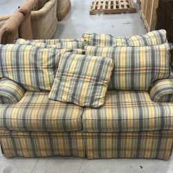 Plaid Print Couch