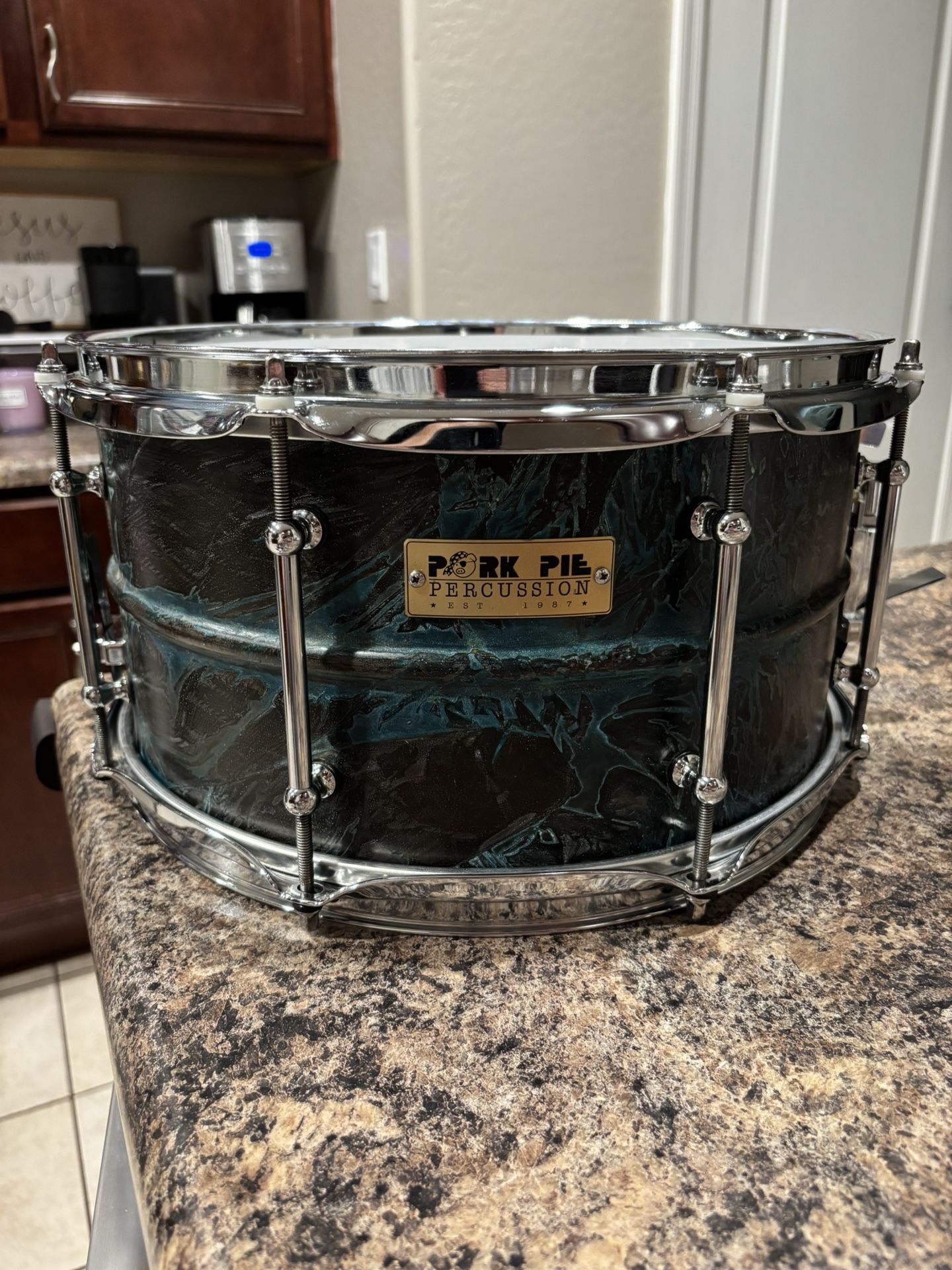 Pork Pie Brass 13x7 Snare Drum