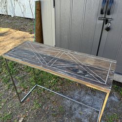 Handmade Boho Console Table