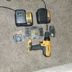 A drill with 2 chargers Plus a little bit