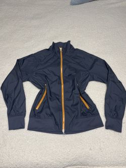 Nike Women Blue 90s Full Zip Bomber Windbreaker Jacket 