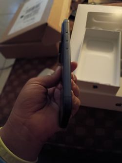 IPhone 17 pro. Dark Blue Smartphone with Original Box