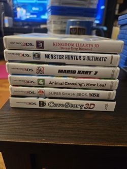 Lot of 5 Nintendo 3DS CIB Games (Animal Crossing, Mario Kart 7, Smash Bros & More)