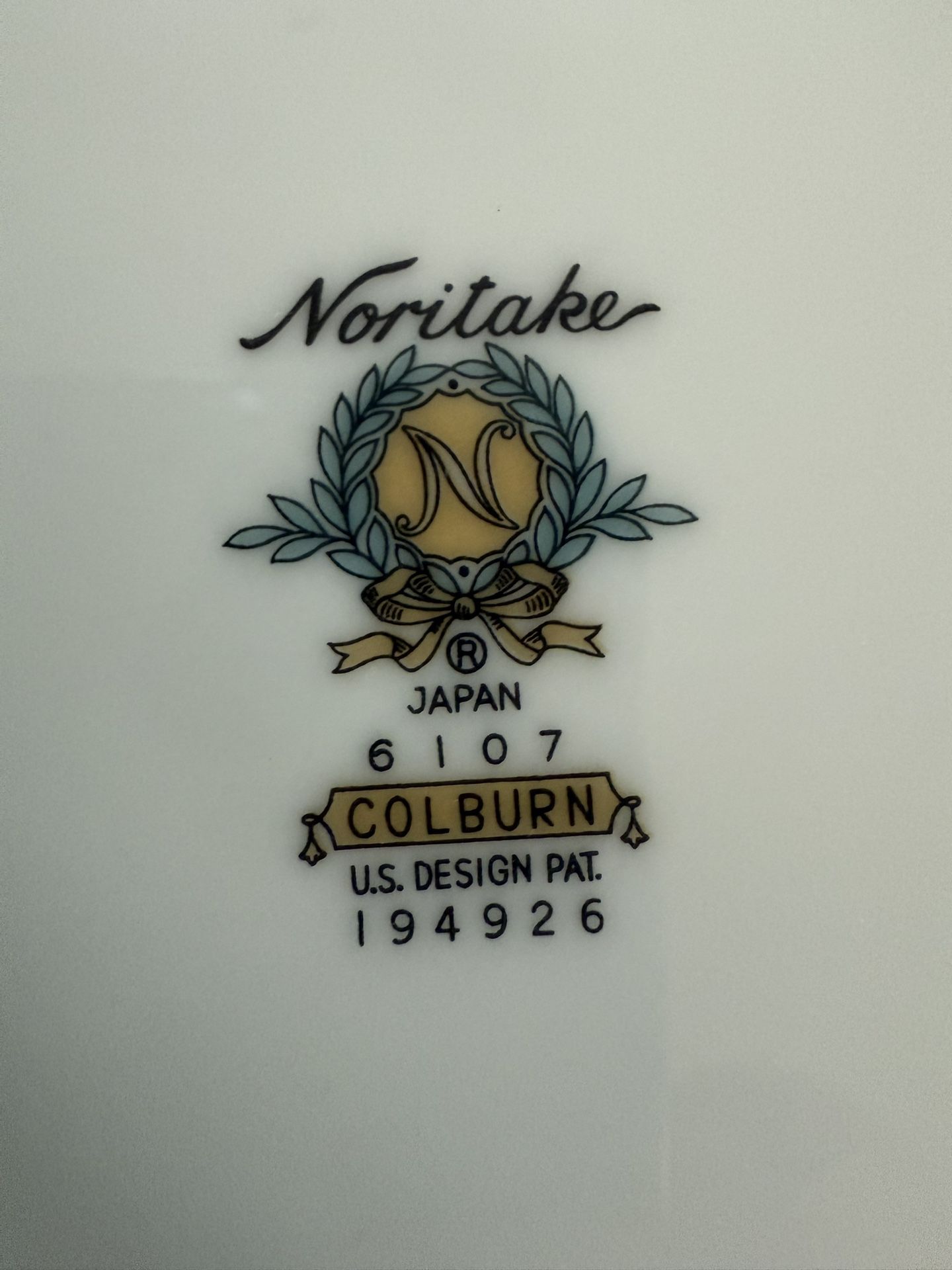 Noritake China Replacements #6107 Colburn
