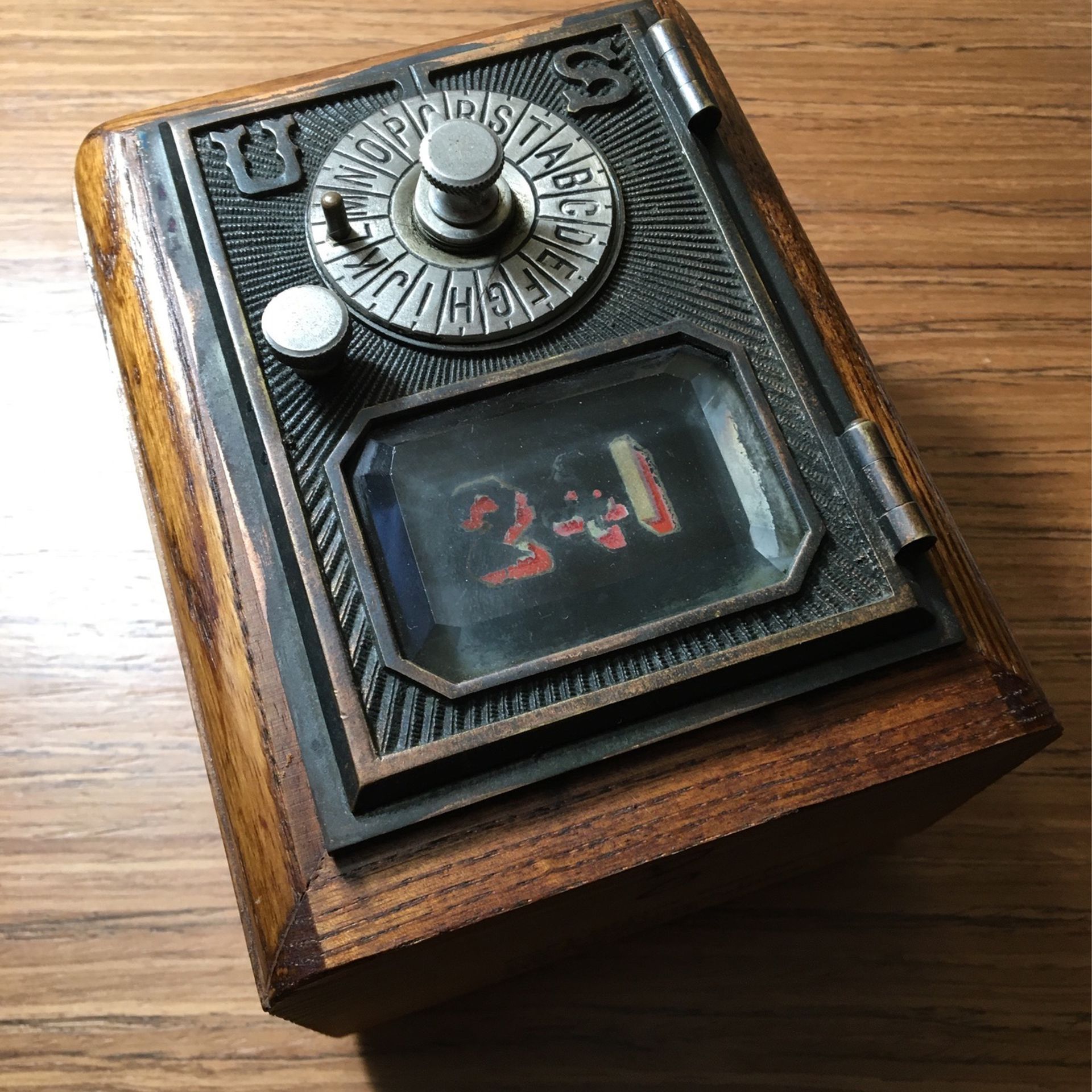 Vintage Post Office Box Bank From Felton, GA (1896-1903) - Novelty, Bookend, Etc.