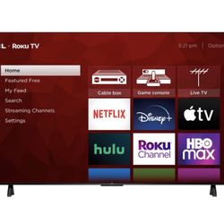 TCL- 75” Class 4 Series 4k UHD Smart Roku Tv