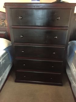 New Pinewood jumbo 5 drawer cherry