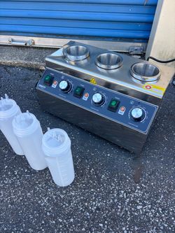 Commercial restaurant food truck sauce warmer