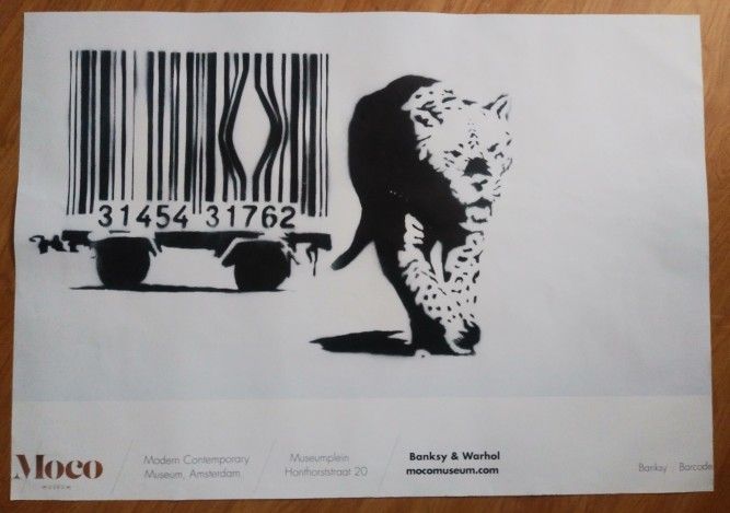 Rare Official Banksy Poster Mocco Art Exhibition