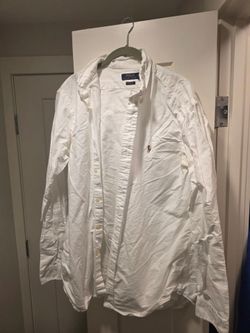 L Ralph Lauren White Button Down Shirt