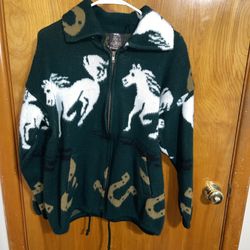 Vintage Tejidos Atahualpa Wool Jacket Size Medium