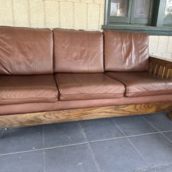 Mission Arts And Crafts Sofa / Leather Sofa 