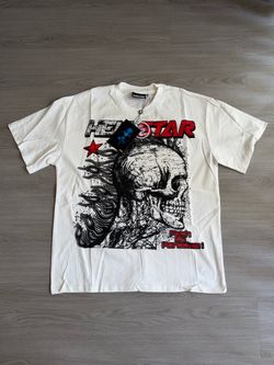 Hellstar Graphic T-Shirt White Skull Print
