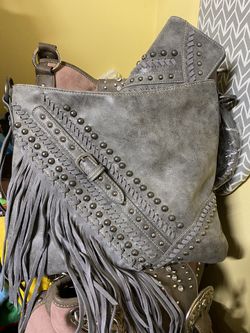 Montana west fringe handbag w matching wallet