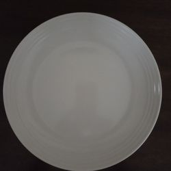 10 1/2 " Melamine White dinner plates, new, giftable, Heavier than most $1.00 ea