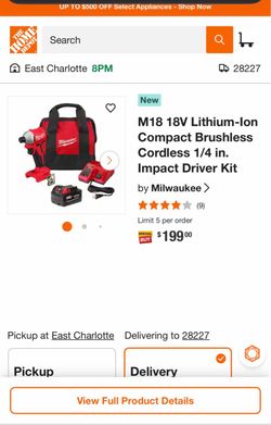 M18 Milwaukee impact Drill 1/4