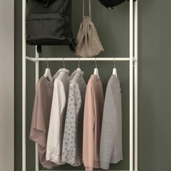 Mackapar Coat rack With Shoe Storage unit White 30 3/4x 12 5/8x 78 3/4