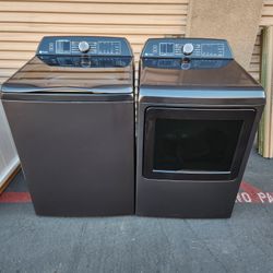 GE Profile Top Load Washer Gas Dryer 