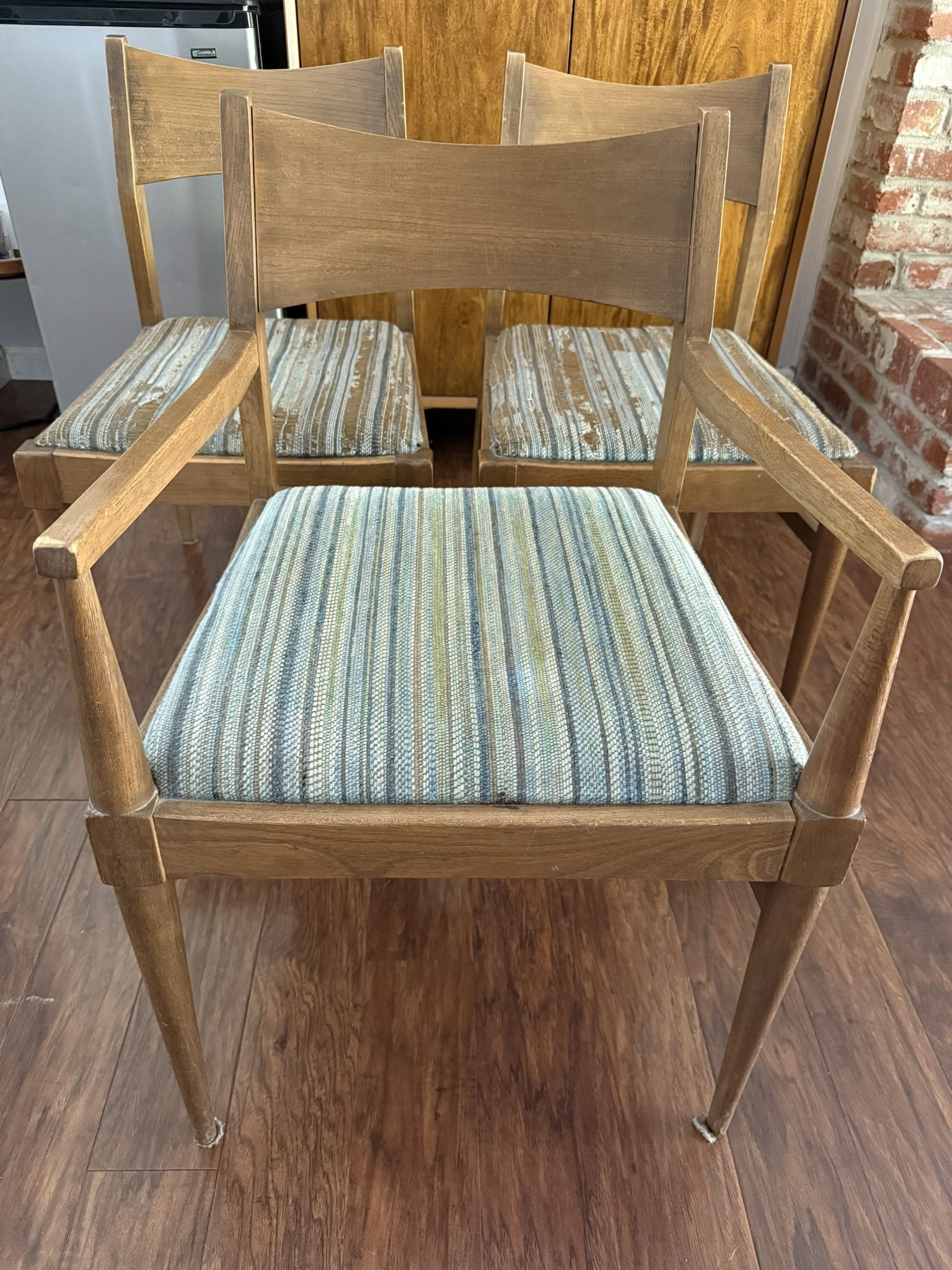 Broyhill Saga Mid Century Walnut Dining Chairs