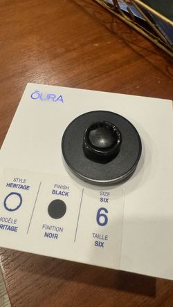 Oura Ring, Gen 3, size 6, heritage black