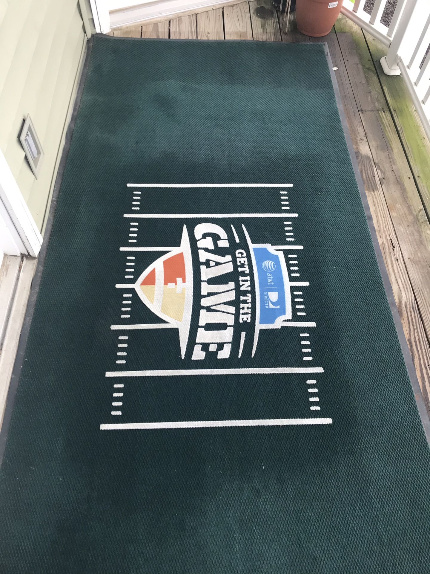MAN CAVE. Game Rug.(NFL Sunday Ticket)