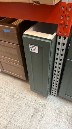 Green kitchen cabinet base 9 inch