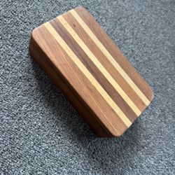 handmade wooden trinket or jewelry box