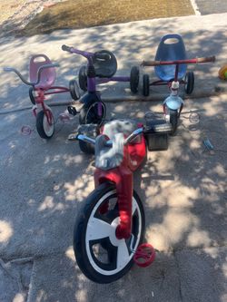 tricycles..