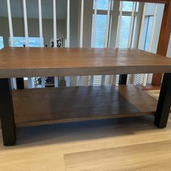 Coffee Table, TV Wine Rack Stand And End Table Set. 